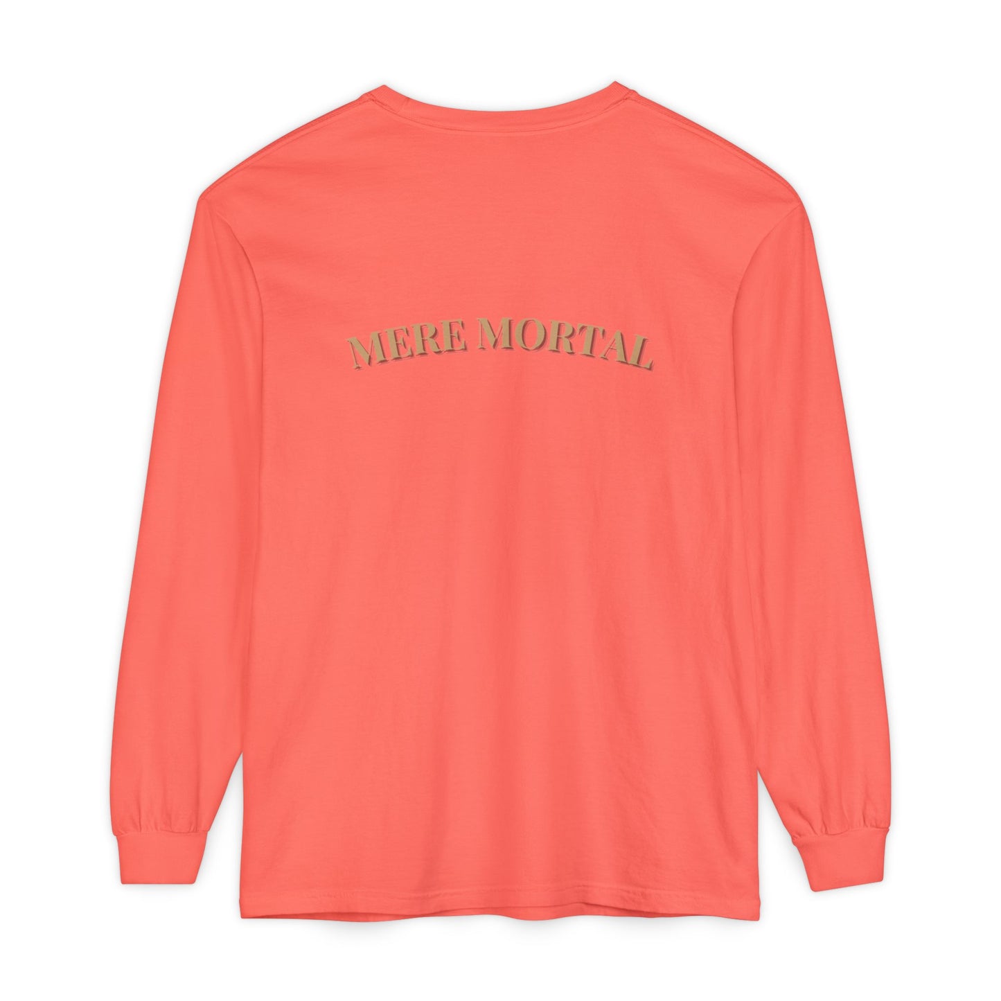 Mere Mortal Long Sleeve Tee — Surreal Collage Portrait Graphic
